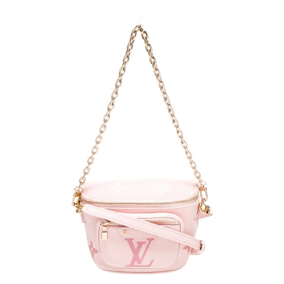 AUTH NIB Louis Vuitton Pink Mini Bumbag Empreinte Leather LG monogram LIMITED E - Picture 11 of 15